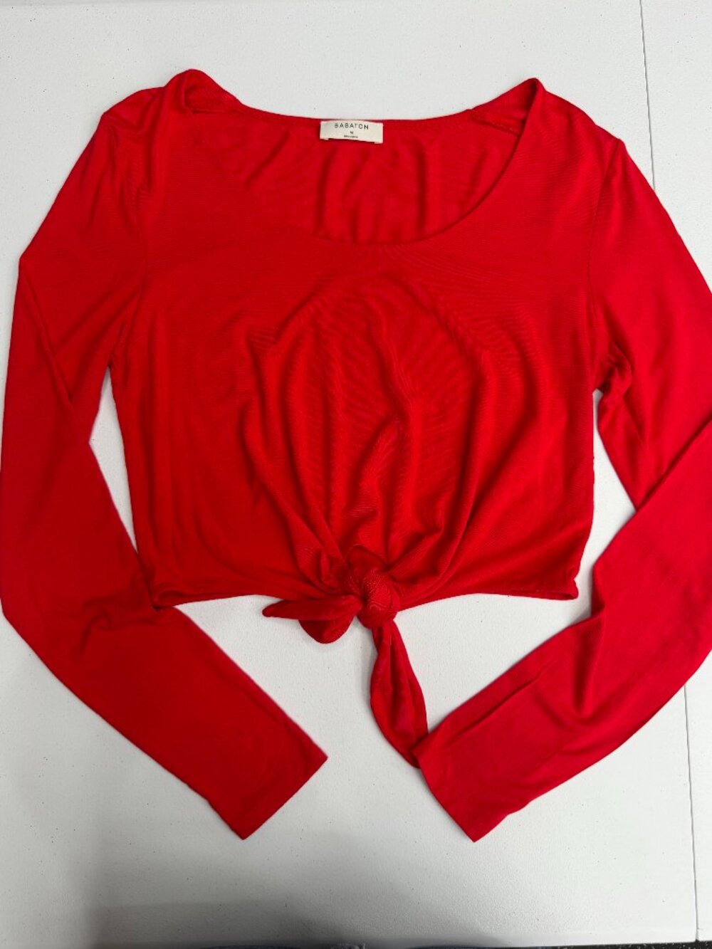 Aritzia Tie-up Long Sleeve Top